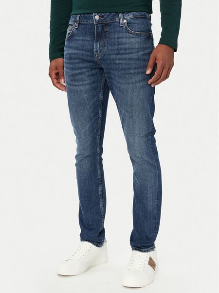 Guess Jeansy Miami M6YAN1 D1474 Niebieski Skinny Fit. Niebieskie jeansy męskie Guess. Za 434.99 zł.