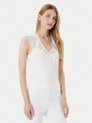 Morgan Bluzka 252-DEMYL Biały Regular Fit. Białe bluzki damskie Morgan, xl, bez wzorów, z syntetyku, bez ramiączek. Za 139.99 zł.