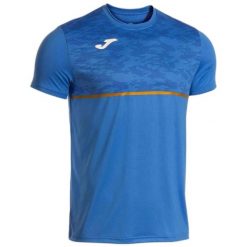 Koszulka do biegania męska Joma Record III. Niebieskie t-shirty sportowe męskie Joma, m, z elastanu, bez ramiączek, do biegania. Za 220.50 zł.