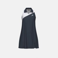 SPIRIT Damska Sukienka. Niebieskie sukienki damskie HEAD, xl, bez wzorów, sportowe, z asymetrycznym kołnierzem, bez ramiączek, asymetryczne. Za 380.00 zł.