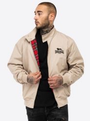 Kurtka z dresu Lonsdale Classic. Brązowe kurtki męskie Lonsdale, xl, bez wzorów, z bawełny, sportowe, bez kaptura. Za 380.50 zł.