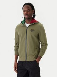 Aeronautica Militare Bluza 261FE2097UF00674 Zielony Regular Fit. Zielone bluzy bez kaptura męskie AERONAUTICA MILITARE, m, z bawełny. Za 719.99 zł.