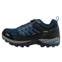Buty CMP Rigel 3Q14827 08MF Fitgo granatowe niebieskie. Niebieskie buty trekkingowe męskie na zimę, ze skóry, bez zapięcia, trekkingowe. Za 659.29 zł.