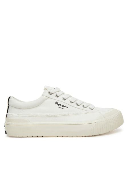 Pepe Jeans Tenisówki Ben Fresh W PLS31589 Biały. Białe trampki i tenisówki damskie Pepe Jeans, bez wzorów, z jeansu. Za 199.99 zł.
