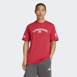 Koszulka Liverpool FC US Pack. Czerwone t-shirty sportowe męskie Adidas, bez ramiączek, do piłki nożnej. Za 179.00 zł.