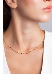 Heliophilia Pozłacany naszyjnik z elementami ozdobnymi - dł. 42 cm rozmiar: onesize. Żółte naszyjniki damskie Heliophilia, pozłacane. Za 143.56 zł.