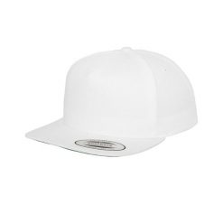 Klasyczna 5panelowa Czapka Z Daszkiem. Niebieskie czapki męskie FLEXFIT, bez wzorów, z bawełny. Za 78.99 zł.