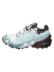 SALOMON Buty "Speedcross 6 GTX" w kolorze biało-turkusowym do biegania rozmiar: 37 1/3. Białe obuwie trekkingowe damskie Salomon. Za 559.95 zł.