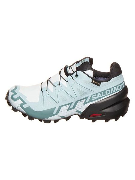 SALOMON Buty "Speedcross 6 GTX" w kolorze biało-turkusowym do biegania rozmiar: 37 1/3. Białe obuwie do biegania damskie Salomon. Za 494.95 zł.