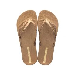 Japonki damskie Ipanema Bossa Soft V. Brązowe klapki damskie Ipanema, bez wzorów, bez obcasa. Za 66.99 zł.