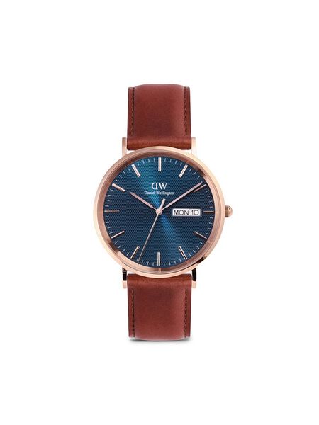 Daniel Wellington Zegarek Classic Day Display 40 DW00100830 Różowe złoto. Czerwone, analogowe zegarki męskie Daniel Wellington, złote. Za 789.99 zł.