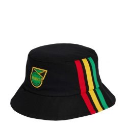 Kapelusz typu bucket Jamaica 26 x Bob Marley. Czarne kapelusze damskie Adidas, bez wzorów. Za 119.00 zł.