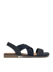 Lasocki Sandały CEO-WI16-DOROTHY-01 Granatowy. Niebieskie sandały damskie Lasocki, bez wzorów, z nubiku, bez obcasa, na płaskiej podeszwie. Za 139.99 zł.