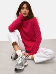 Just Cashmere Kaszmirowy sweter "Lexie" w kolorze różowym rozmiar: XXL. Różowe golfy damskie Just Cashmere, xxl, bez wzorów, z kaszmiru, bez ramiączek. Za 292.89 zł.