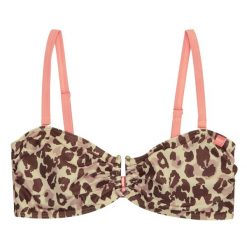 Góra Od Bikini Damska Z Lamparcim Nadrukiem Aceana III. Brązowe bikini damskie Regatta, bez wzorów. Za 46.99 zł.