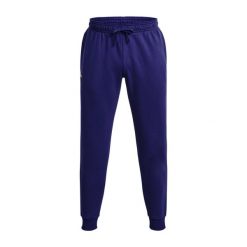 Spodnie fitness męskie Under Armour Rival Fleece Joggers. Zielone spodnie dresowe męskie Under Armour, z dresówki. Za 188.99 zł.