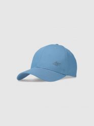 4F Czapka z daszkiem strapback uniseks - niebieska L/XL. Niebieskie czapki z daszkiem damskie 4f, bez wzorów, z bawełny. W wyprzedaży za 39.99 zł.