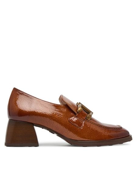 Hispanitas Półbuty HI254296 Brązowy. Brązowe półbuty damskie Hispanitas, bez wzorów, ze skóry, bez obcasa, na obcasie. Za 599.99 zł.