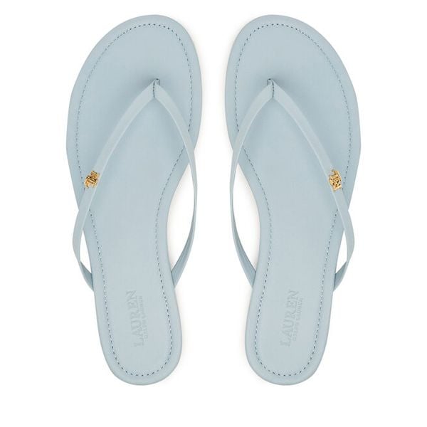 Japonki LAUREN RALPH LAUREN. Niebieskie klapki damskie Lauren Ralph Lauren, bez wzorów, bez obcasa. Za 379.99 zł.