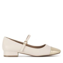 Baleriny Clara Barson. Brązowe baleriny damskie Clara Barson, bez wzorów, bez obcasa. Za 119.99 zł.