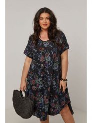 Curvy Lady Sukienka w kolorze czarnym rozmiar: 48/50. Czarne sukienki damskie Curvy Lady, bez wzorów, klasyczne, bez kołnierzyka, bez ramiączek, midi. Za 127.35 zł.
