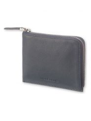 Moleskine Skórzany portfel w kolorze szarym - 12 x 9 x 1,2 cm rozmiar: onesize. Szare portfele męskie Moleskine, bez wzorów, z materiału. Za 162.49 zł.