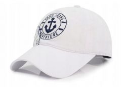 Bawełniana Czapka z Daszkiem (Bejsbolówka) - Pako Jeans - Biała z Logo. Białe czapki męskie Pako Jeans, bez wzorów, z bawełny. Za 55.00 zł.