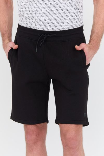 GUESS Czarne męskie spodenki Aldwin, Rozmiar XXL. Czarne szorty męskie Guess, bez kołnierzyka. W wyprzedaży za 209.99 zł.