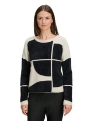 BETTY & CO Sweter w kolorze czarno-kremowym rozmiar: 44. Brązowe swetry klasyczne damskie Betty & Co., bez kołnierzyka. Za 164.95 zł.