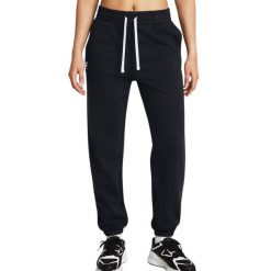 Spodnie damskie Under Armour Rival Terry Jogger. Czarne spodnie dresowe damskie Under Armour, l, na fitness i siłownię. Za 165.00 zł.