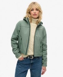 Damska kurtka wodoodporna Superdry Softshell Trekker. Zielone kurtki softshell damskie Superdry., l, bez wzorów, z softshellu, bez kaptura. Za 343.35 zł.