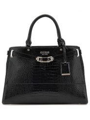 Guess Torebka w kolorze czarnym - 33 x 22 x 11 cm rozmiar: onesize. Czarne torebki klasyczne damskie Guess, z aplikacjami, z materiału, bez dodatków. Za 549.06 zł.