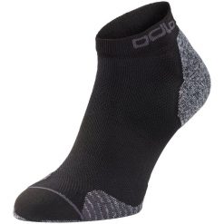 Skarpety do biegania krótkie dla dorosłych Odlo Socks Ceramicool RUN 2pack. Białe skarpetki damskie Odlo, bez wzorów. W wyprzedaży za 104.99 zł.