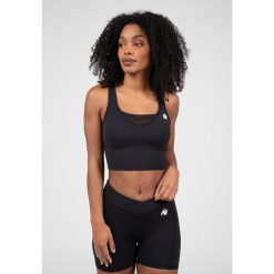 Willow Top bez rękawów - Czarny. Czarne topy sportowe damskie GORILLA WEAR, bez wzorów, bez ramiączek. Za 211.00 zł.