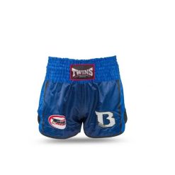 Szorty do boksu tajskiego Twins Special TBT Twins X Booster 4. Niebieskie szorty damskie TWINS, bez wzorów, z satyny, biznesowe. Za 370.00 zł.