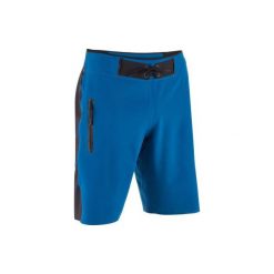 Spodenki surfing długie BS 950L Solid męskie. Niebieskie szorty męskie OLAIAN, bez wzorów, z elastanu, sportowe. Za 149.99 zł.