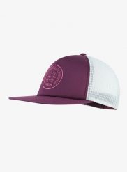 Czapka z daszkiem Rab Cirque Print Cap - mulberry/pewter. Fioletowe czapki męskie RAB, bez wzorów, z materiału. Za 131.99 zł.