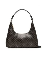 Calvin Klein Torebka Emblem Aop Conv Shoulder Bag LV04F3298G Czarny. Czarne torebki klasyczne damskie CALVIN KLEIN, bez wzorów, ze skóry, bez dodatków. Za 389.99 zł.