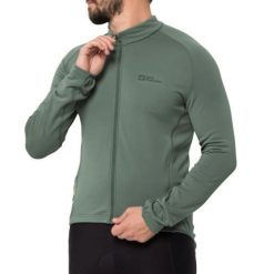 Bluza męska sportowa Jack Wolfskin MOROBBIA FZ LIGHT. Czarne bluzy z kapturem męskie Jack Wolfskin, l, z materiału. Za 449.00 zł.
