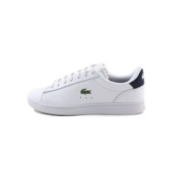 Buty męskie sportowe do chodzenia Lacoste CARNABY SET. Białe buty sportowe na co dzień męskie Lacoste, z gumy, bez zapięcia, trekkingowe. Za 480.05 zł.
