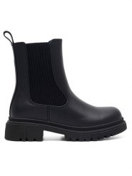 Nelli Blu Botki CS5819-03 Czarny. Czarne botki dziewczęce Nelli Blu, bez wzorów, z materiału, bez ramiączek. Za 149.99 zł.