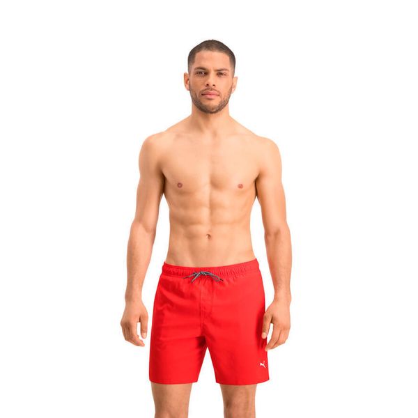 Kąpielówki męskie Puma Mid Shorts. Czerwone kąpielówki męskie Puma, m, bez wzorów, na fitness i siłownię. Za 152.99 zł.