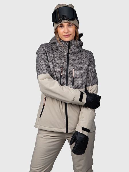 Brunotti Kurtka narciarska rozmiar: L. Brązowe kurtki narciarskie i snowboardowe damskie BRUNOTTI, l, bez wzorów, bez kaptura, narciarskie. Za 367.22 zł.