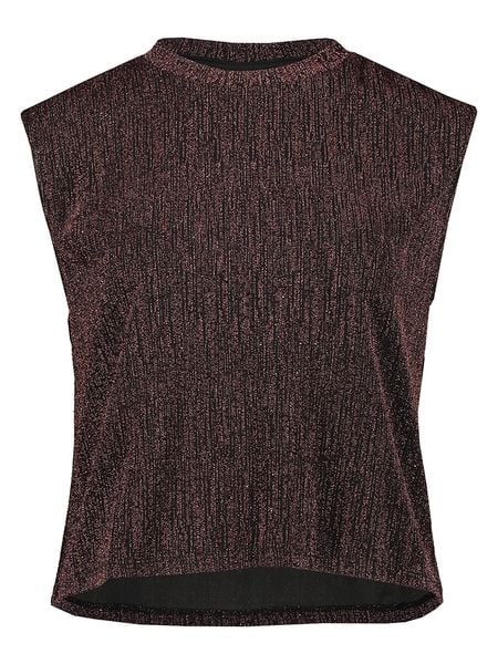 Pieces Bluzka w kolorze brązowym rozmiar: XL. Brązowe bluzki damskie Pieces, xl, bez wzorów, bez kołnierzyka, bez ramiączek. Za 57.06 zł.