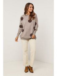 Soft Cashmere Sweter w kolorze szarobrązowym rozmiar: 38/40. Brązowe swetry klasyczne damskie Soft Cashmere, z kaszmiru, bez kołnierzyka. Za 170.07 zł.