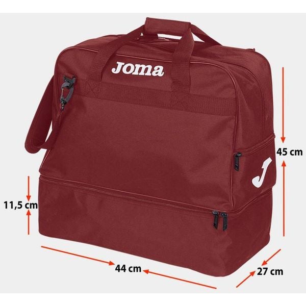 Torba Sportowa Joma Training III Bourgundy - Przestronna i Wytrzymała. Brązowe torby męskie na ramię Joma, bez wzorów. Za 106.06 zł.