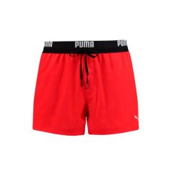 Kąpielówki męskie Logo Krótkie. Czerwone kąpielówki męskie Puma, l, bez wzorów, na fitness i siłownię. Za 195.99 zł.