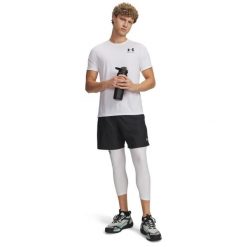 Spodenki fitness męskie Under Armour Tech™ Woven. Czarne szorty męskie Under Armour, l, z materiału, na fitness i siłownię. Za 129.99 zł.