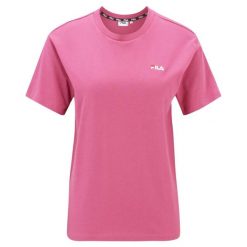 T-shirt Damski Binedorf. Czerwone t-shirty damskie Fila, bez wzorów, bez kołnierzyka. Za 121.99 zł.