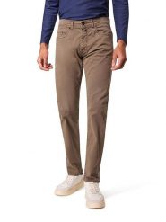 Pierre Cardin Spodnie w kolorze jasnobrązowym rozmiar: W36/L30. Brązowe spodnie materiałowe męskie Pierre Cardin, z aplikacjami, z materiału, klasyczne. Za 149.95 zł.